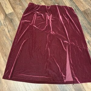 Berry Pink Knee Length ModCloth Skirt 1X
